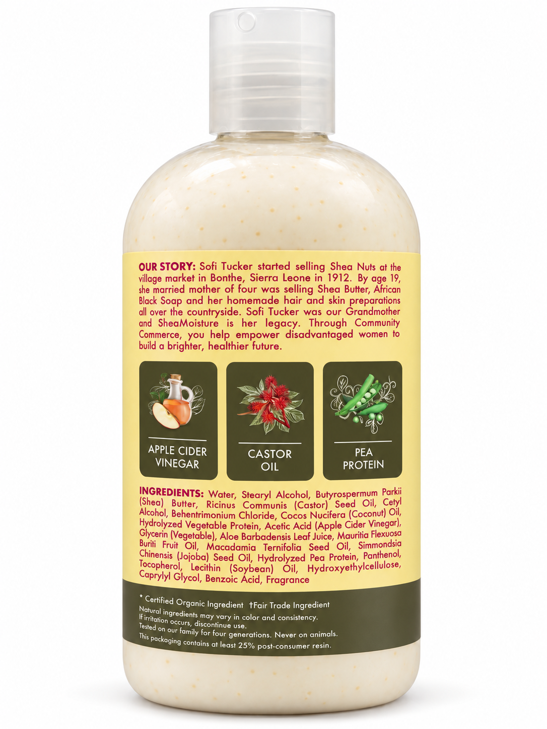 SheaMoisture Apple Cider Vinegar & Castor Oil Strengthen & Shine Conditioner – 13 fl oz