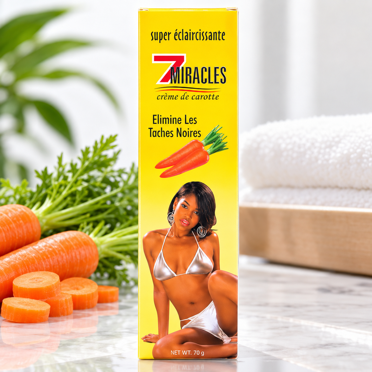 7 Miracles Carrot Cream Super Éclaircissante – 70g