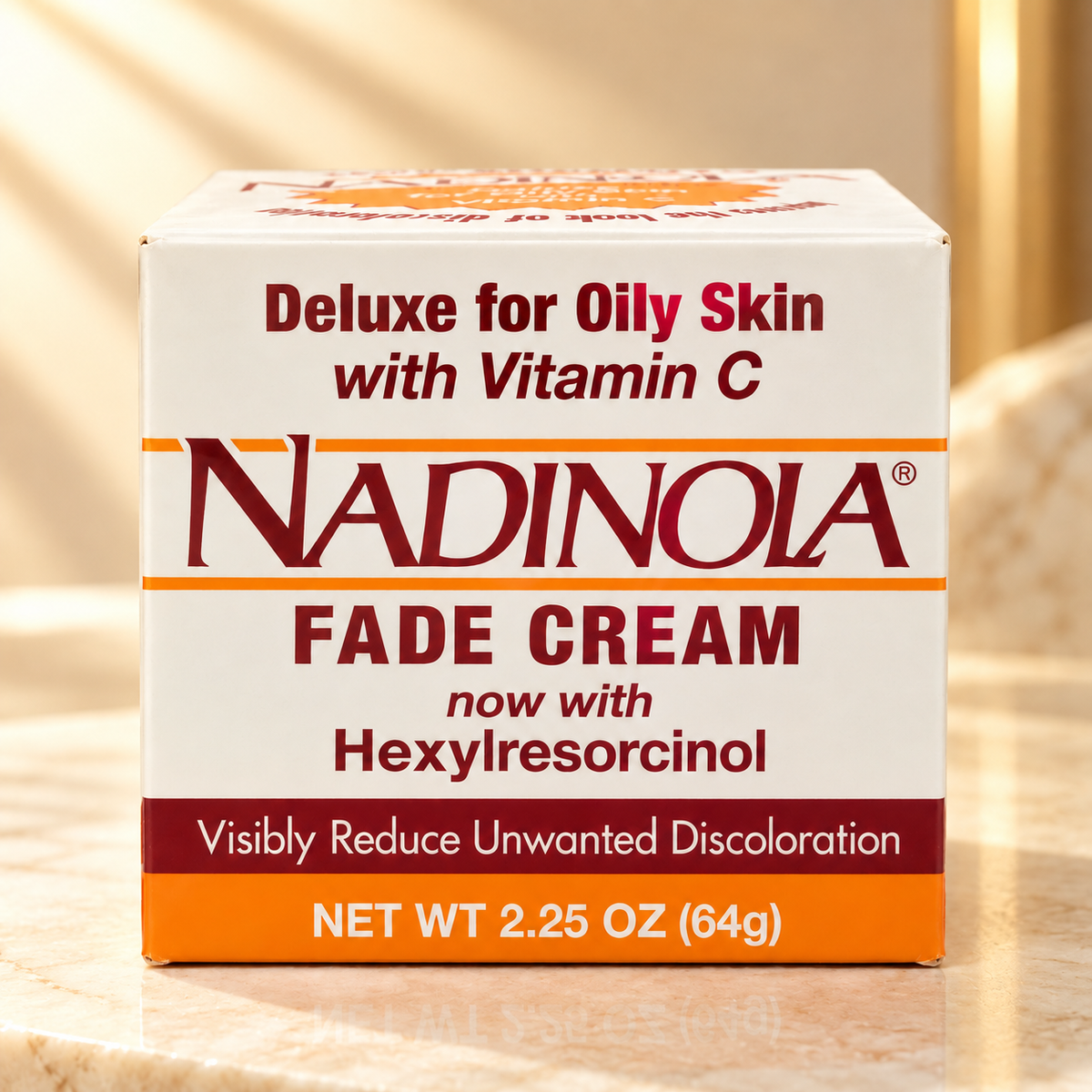 Nadinola Fade Cream for Oily Skin with Vitamin C – 2.25 oz (64 g)