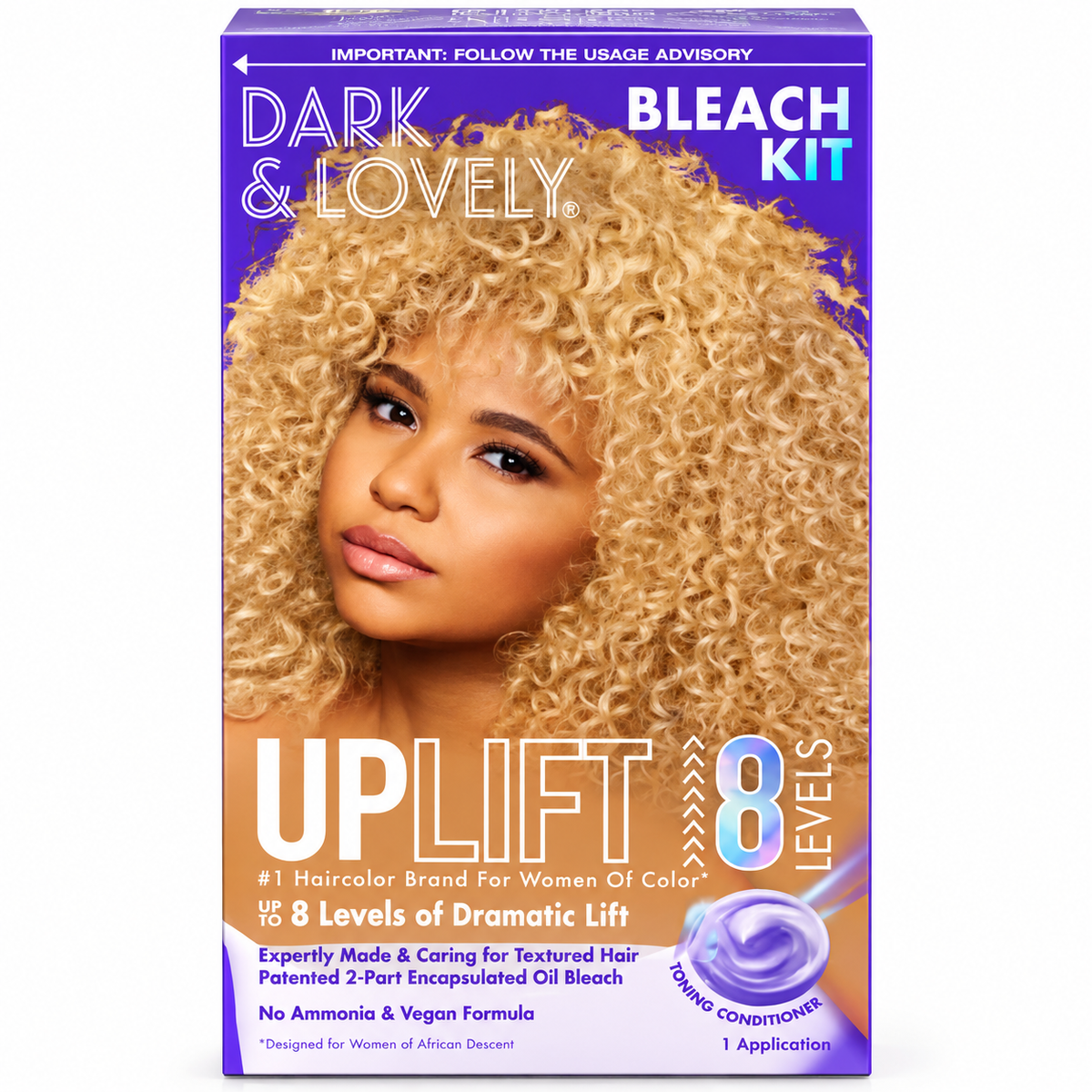 Dark & Lovely Uplift Bleach Kit – Up to 8 Levels of Lift