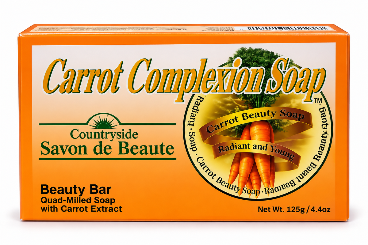 Countryside Carrot Complexion Soap Beauty Bar – 4.4 oz