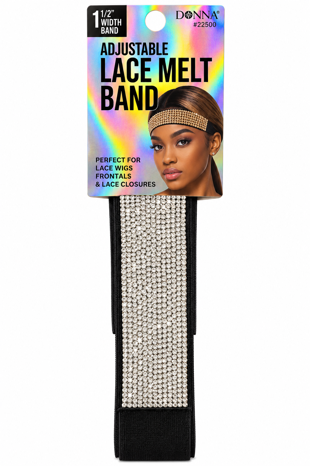 DONNA Adjustable Lace Melt Band - Rhinestone