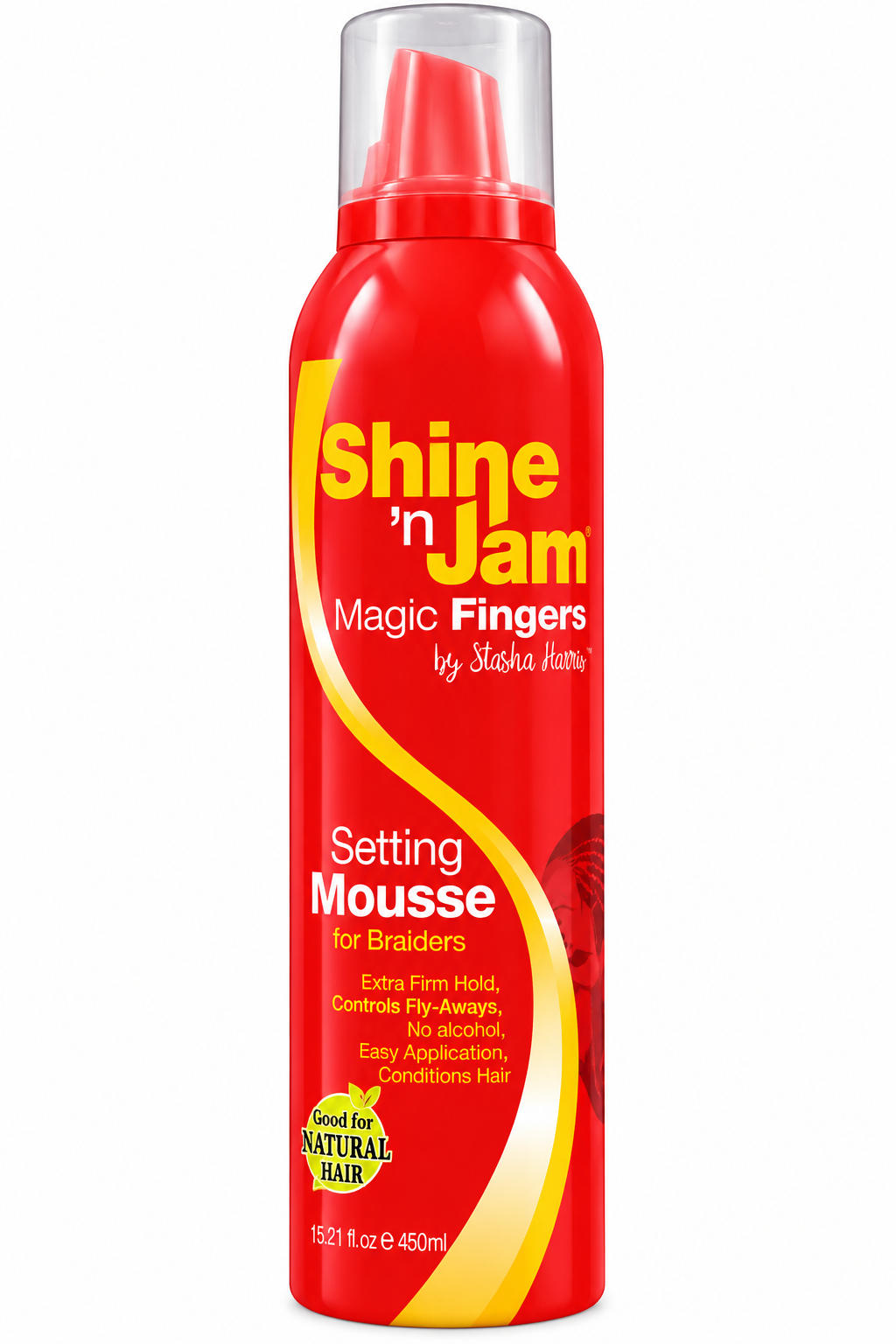 Shine 'n Jam Magic Fingers Setting Mousse for Braiders - 15.21oz