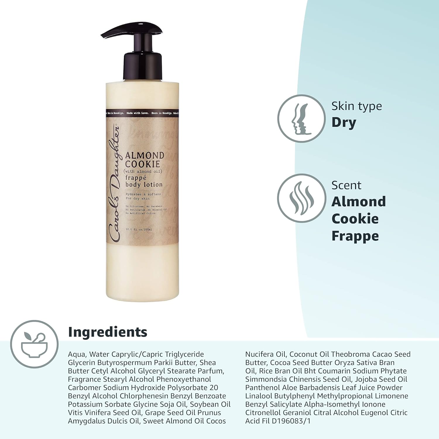 CAROL'S DAUGHTER ALMOND COOKIE FRAPPÉ BODY LOTION image 3