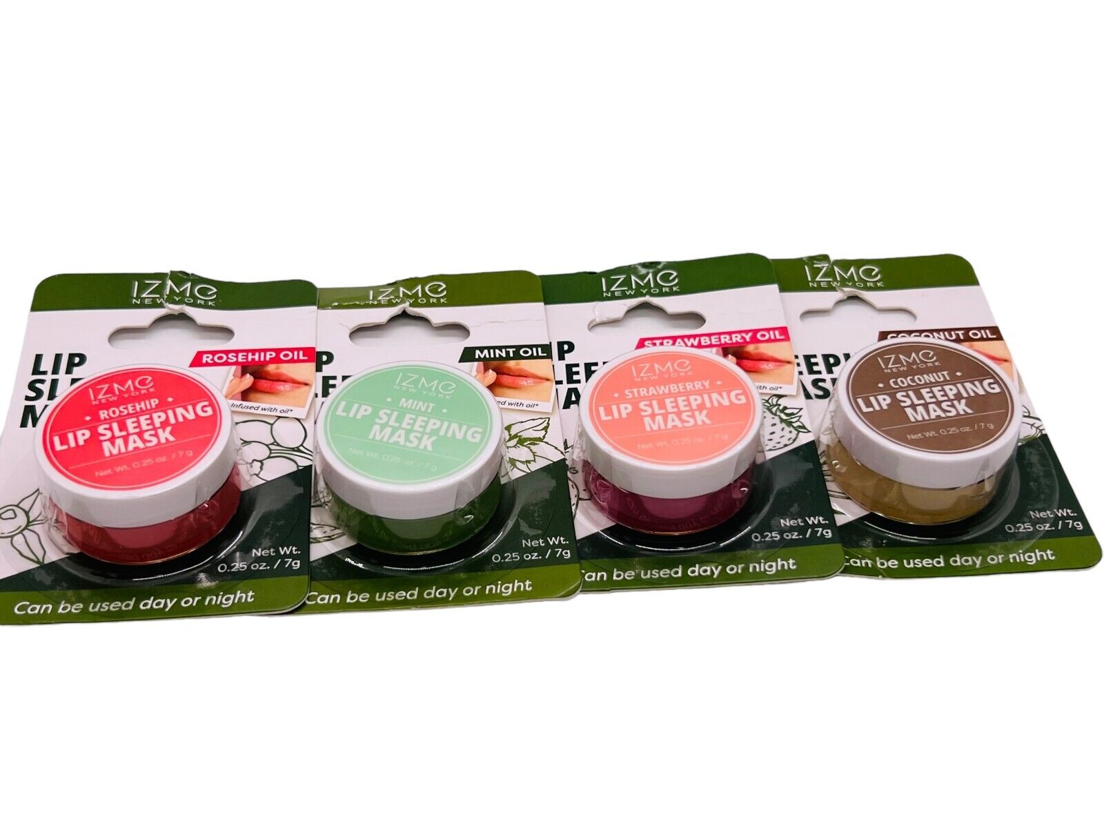 Lip Sleeping Mask Balm Mint or Coconut or Strawberry .25 oz ea IZME New York image 1