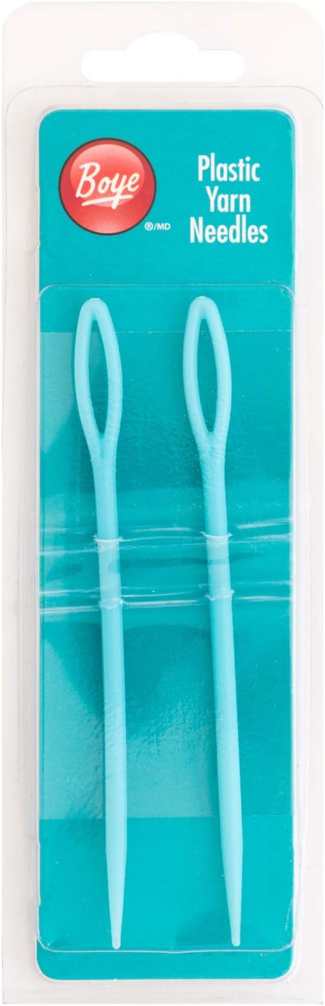 Boye Plastic Yarn Sewing Needle Set, 2pc,blue image 0