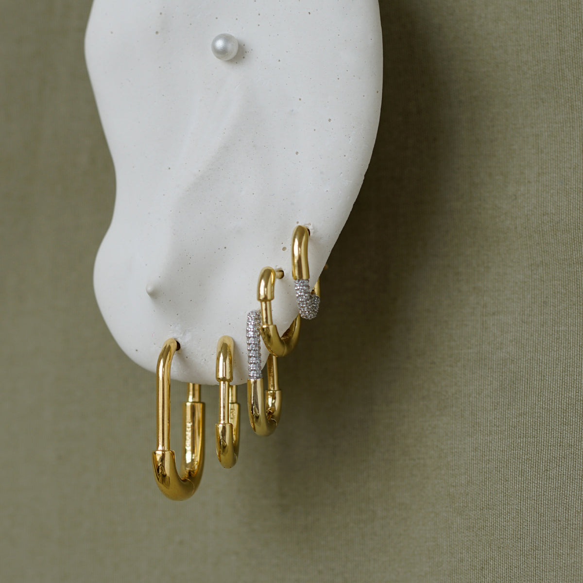 Large Staple Hoops image 4