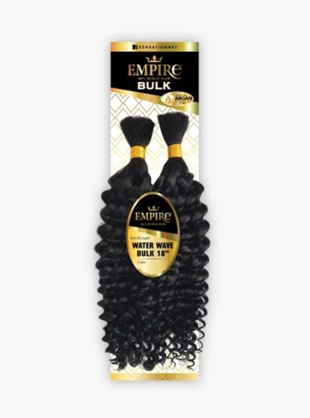 Sensationnel Empire 100% Human Hair WATER WAVE Bulk 18" image 0
