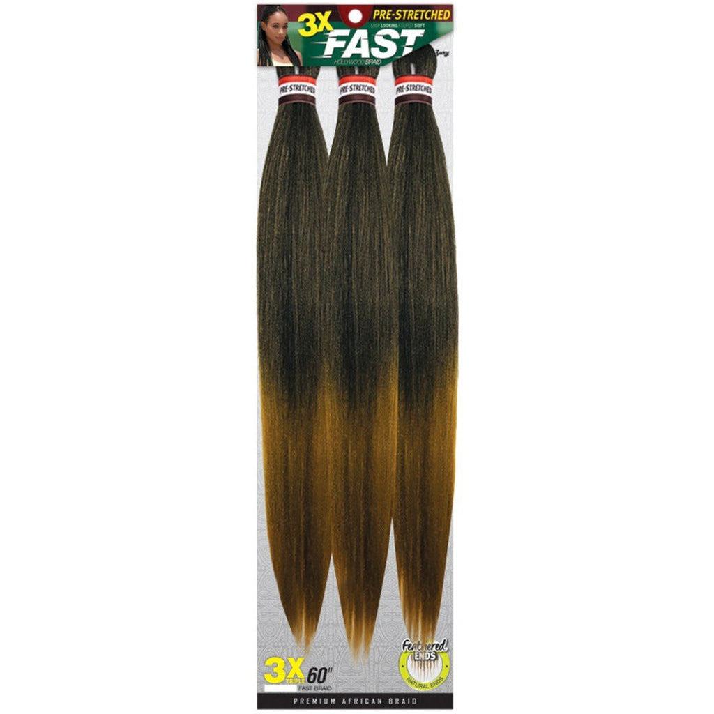 Zury Sis Pre-Stretched Synthetic Braiding Hair - 3X Fast Braid 60" image 1