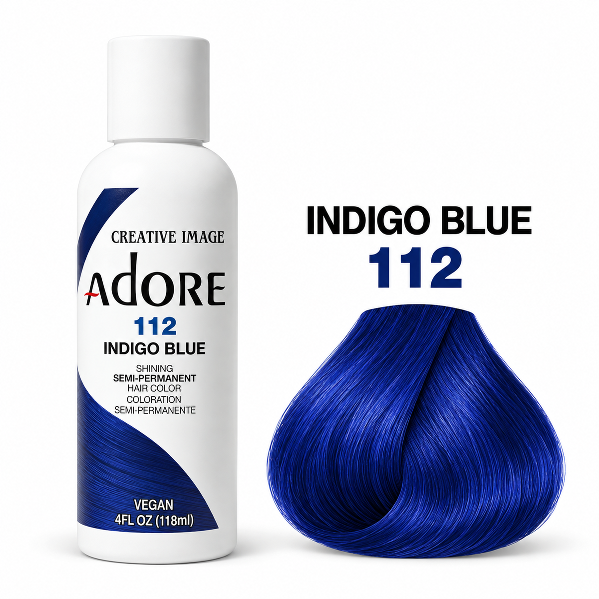 Adore #112 Indigo Blue hair color