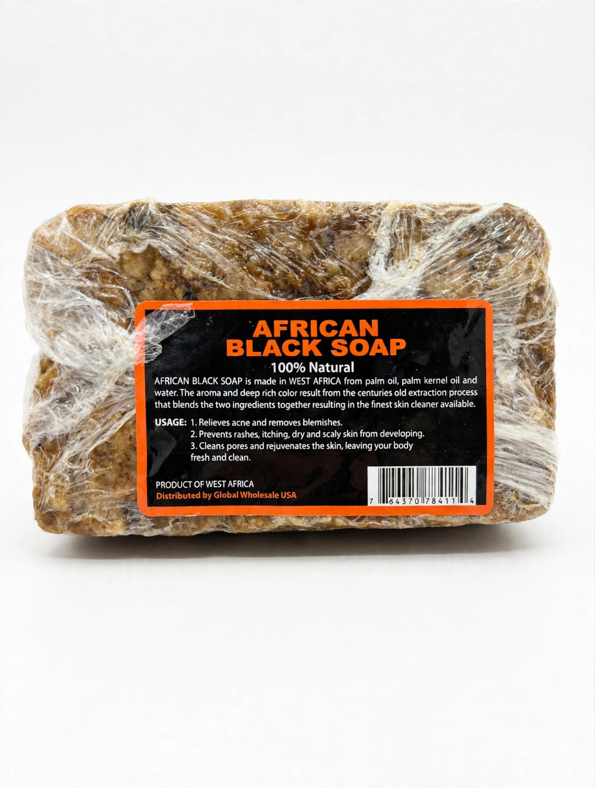 African Black Soap Block - 100% Natural