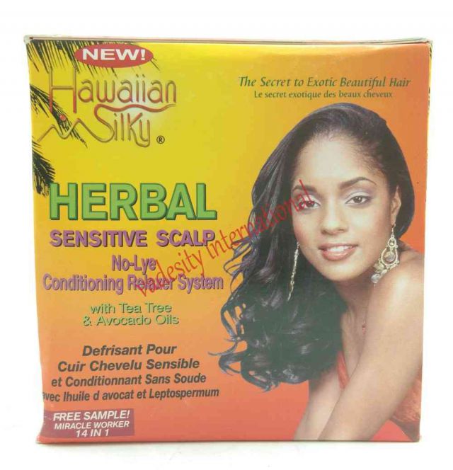 Hawaiian silky herbal no-lye relaxer regular image 0