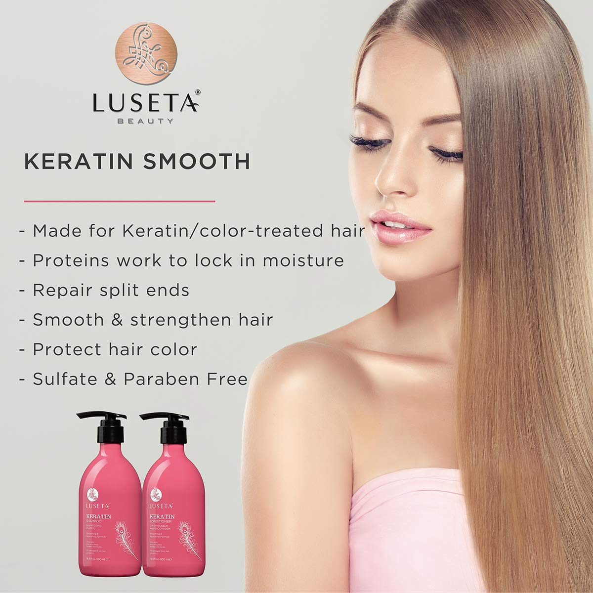 Luseta Keratin Smooth Conditioner 33.8 Oz image 1