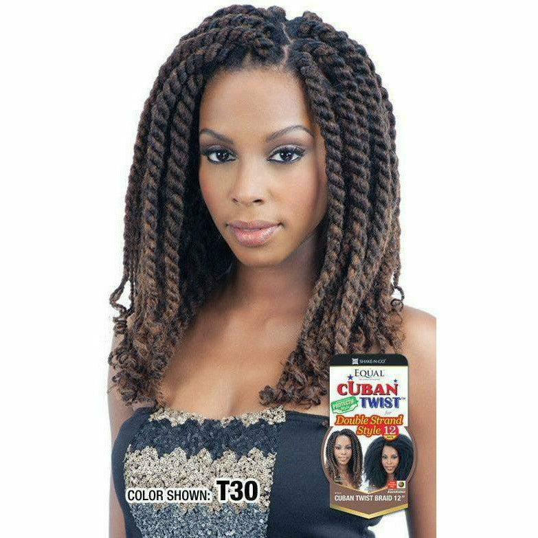 EQUAL CUBAN TWIST BRAID 12" SYNTHETIC HAIR DOUBLE STRAND STYLE image 1