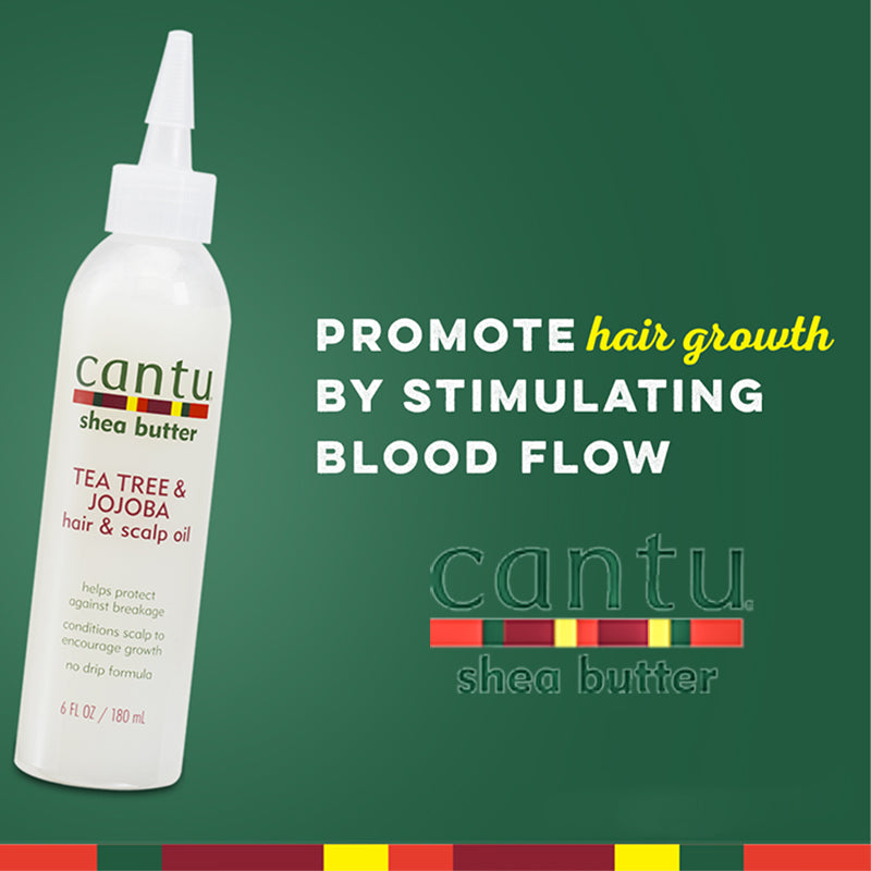 Cantu Shea Butter Tea Tree & Jojoba Hair & Scalp Oil 180ml image 2