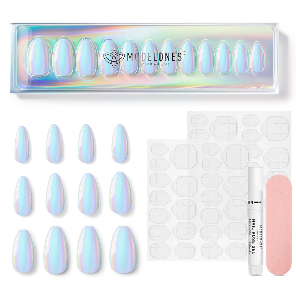 Light Up - 24 Fake Nails 12 Siz image 1