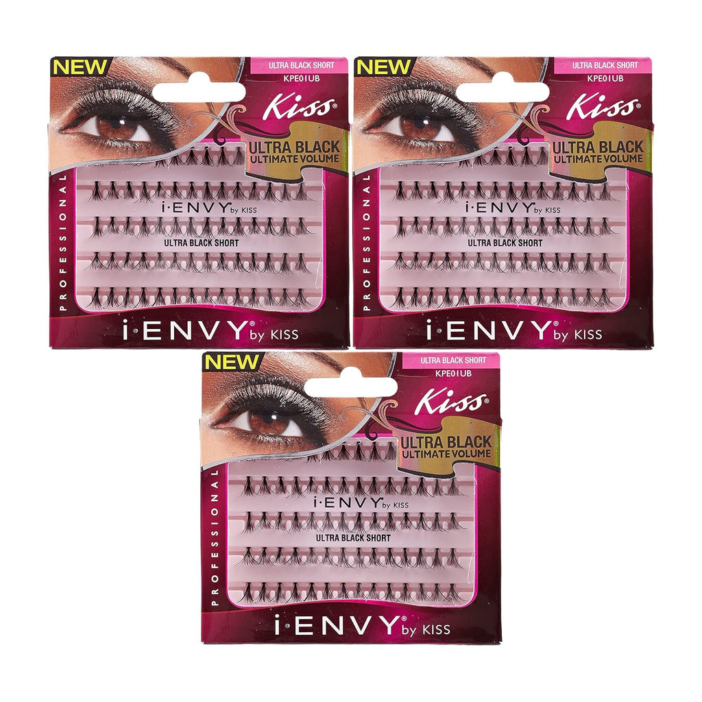 Kiss i-Envy Luxe Black Flare Short Eyelashes image 0