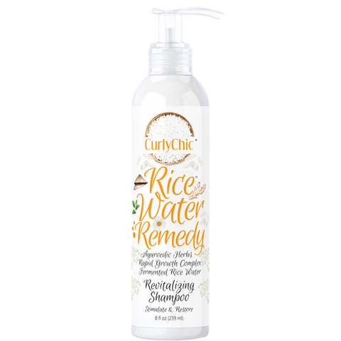 CurlyChic Rice Water Remedy Revitalizing Shampoo 8oz image 0