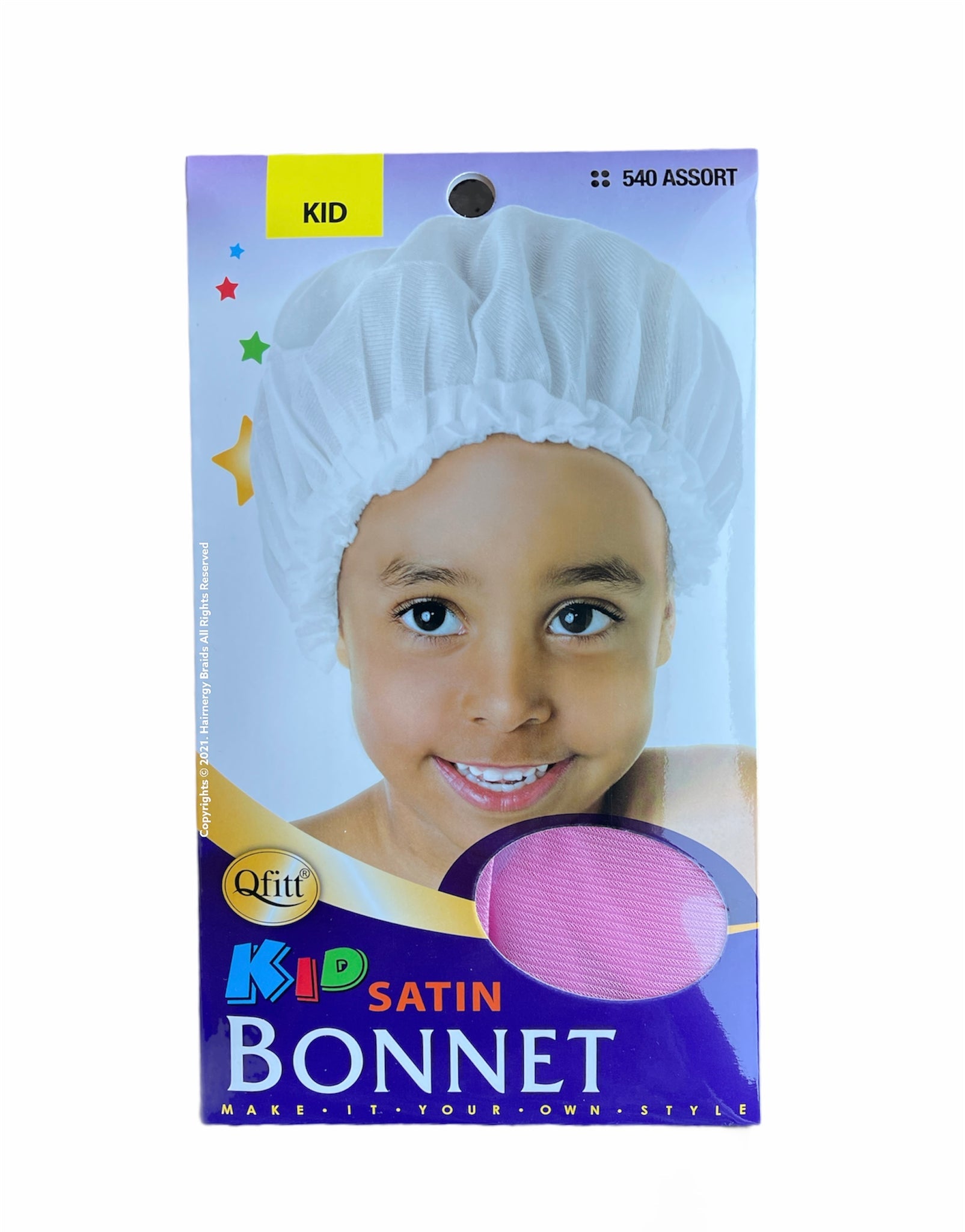 Qfitt Kids Satin Bonnet Sleep Cap image 0