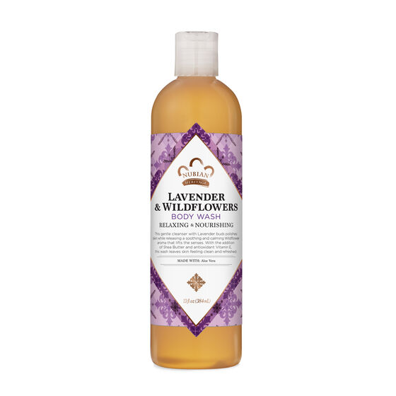 Nubian Heritage LAVENDER & WILDFLOWERS BODY WASH image 0