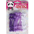 BOW(TIE) HAIR BARRETTE / PURPLE TONE MIX #27010 (12PC) image 0