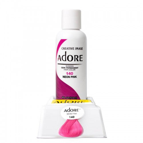 Adore Semi Permanent Hair Colour Neon Pink 140 118ml image 0