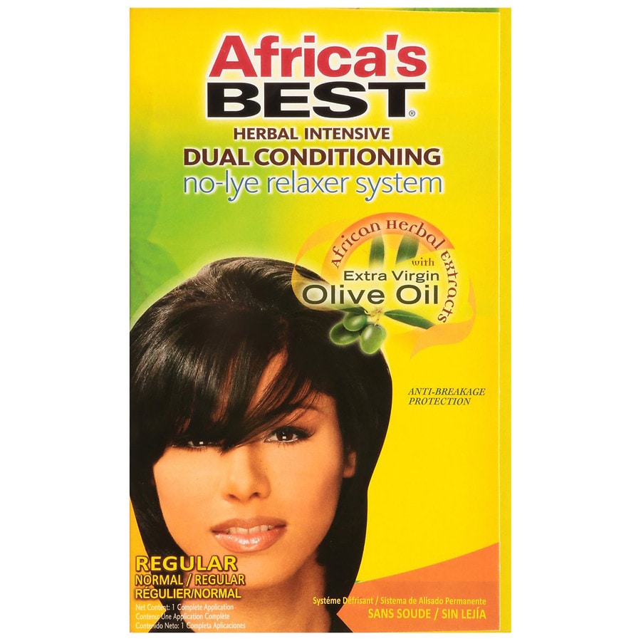 Herbal Intensive Dual Conditioning No Lye Relaxer System Kit Regular Regular image 0