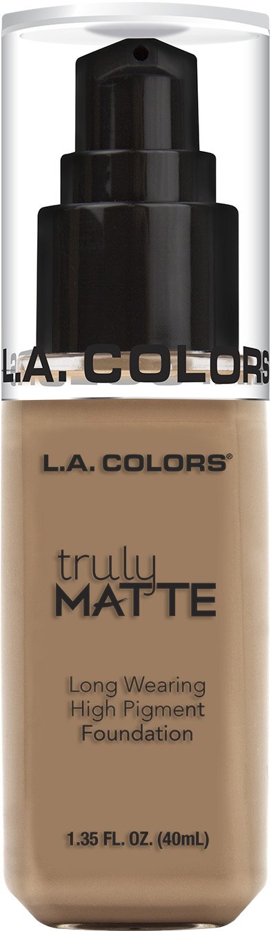 L.A. COLORS Truly Matte Foundation, Cool Beige, 1.35 Fl. Oz. image 0