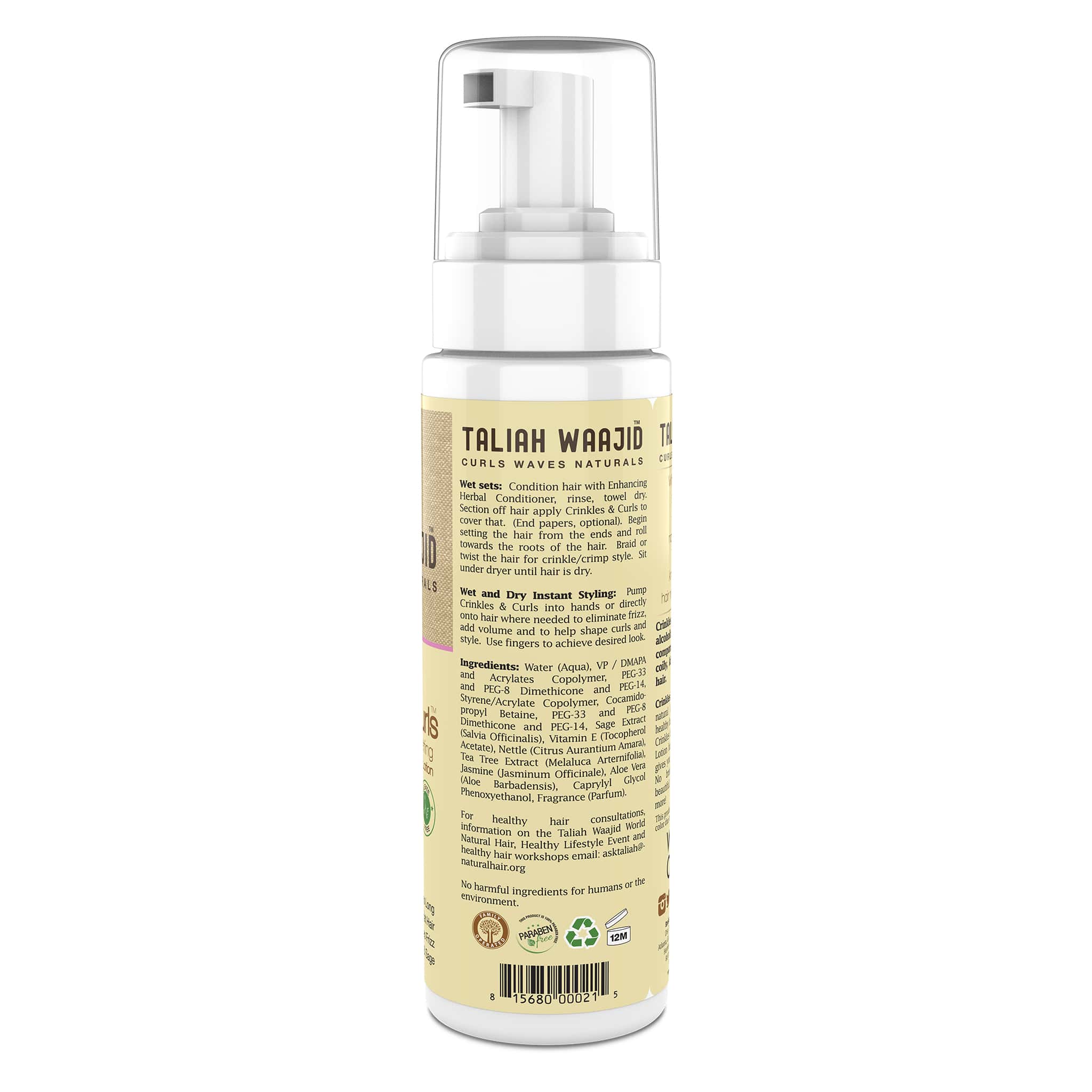 Taliah Waajid Styling Lotion - Crinkles & Curls 8oz image 1