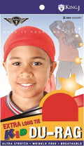 King J Extra Long Tie Kid DuRag #051 Black image 0