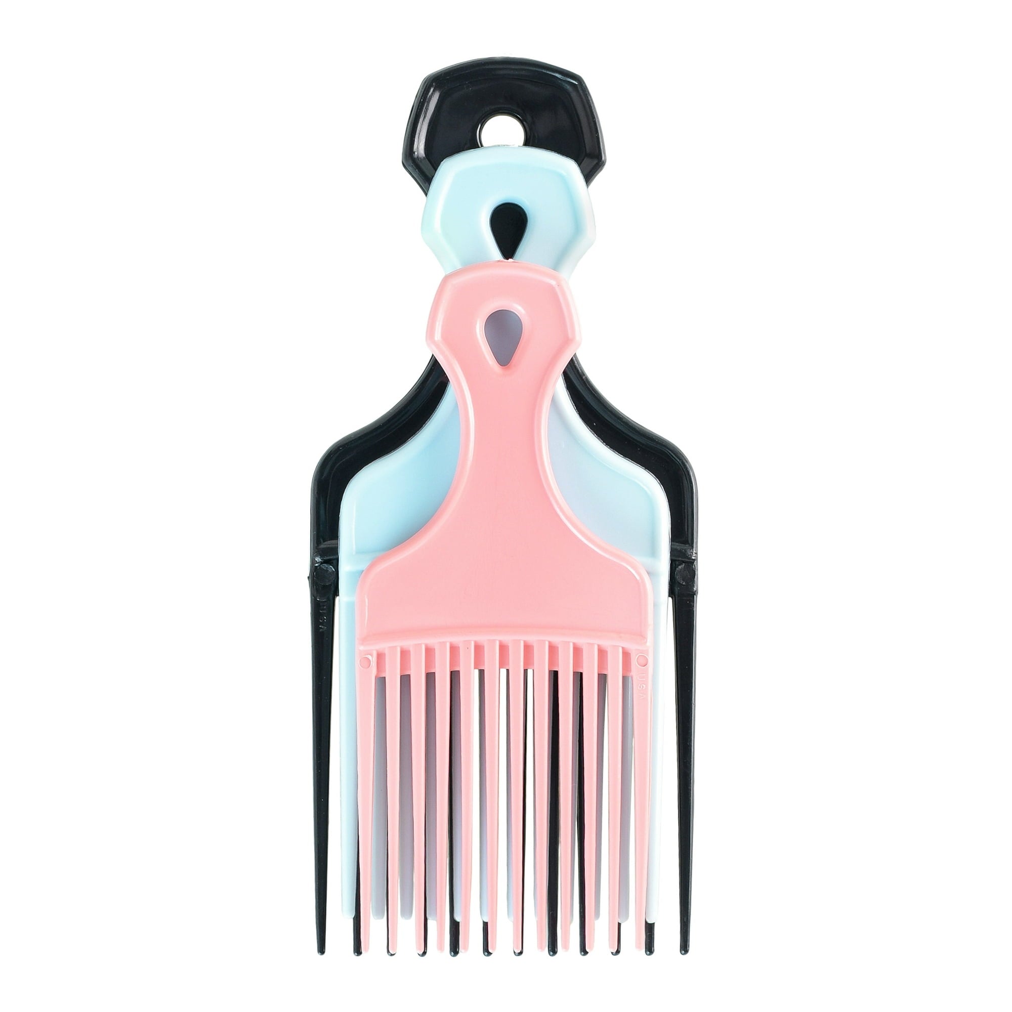 Conair Lift & Define Detangling Hair Pick Combs in Multi-Size Pack image 1