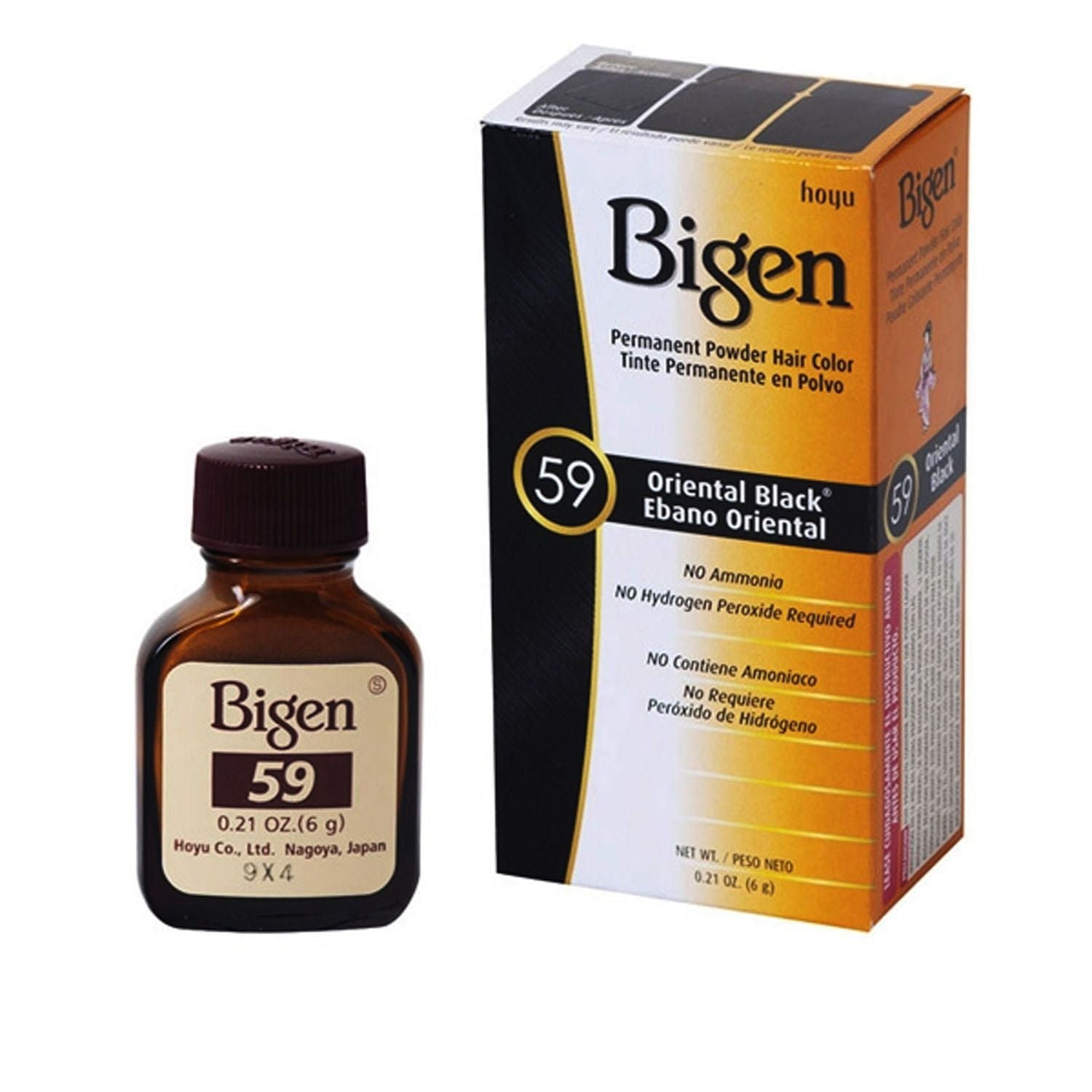 Bigen Permanent Powder Hair Color, Oriental Black 59 image 0