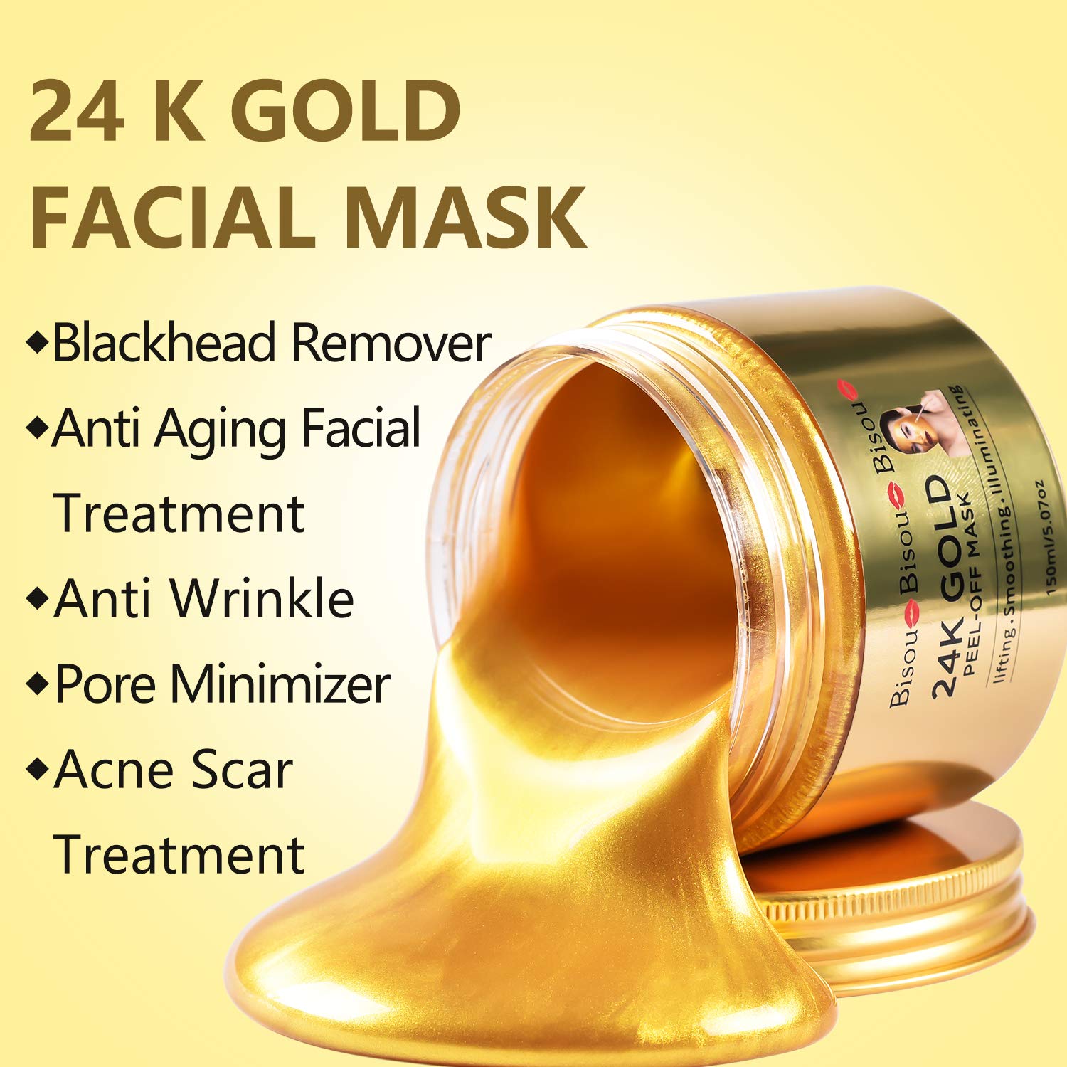 24k Gold Peel Off Mask image 1