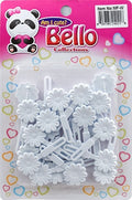 Bello Mini Hair Barrettes - Flower White #MF-W image 0