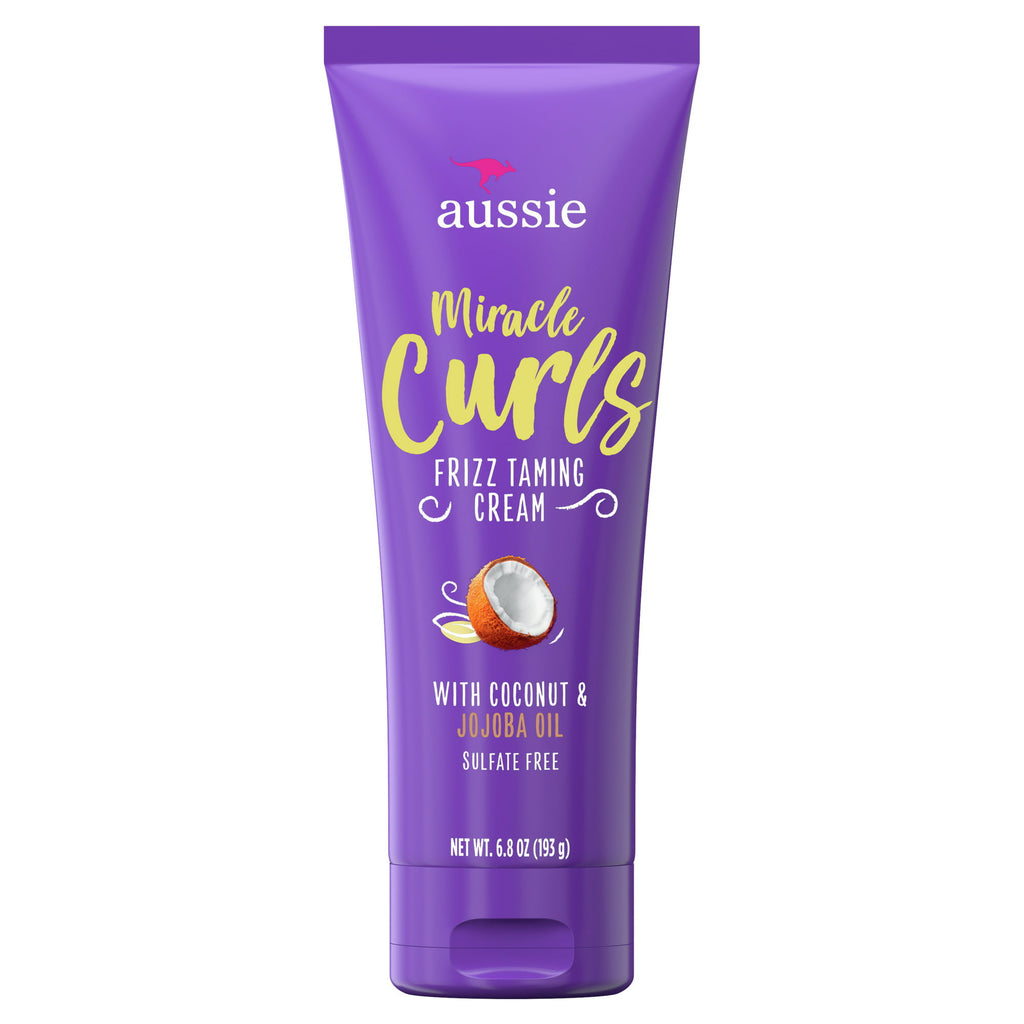 Aussie Miracle Curls Frizz Taming Curl Cream, for Curly Hair 6.8 fl oz image 0