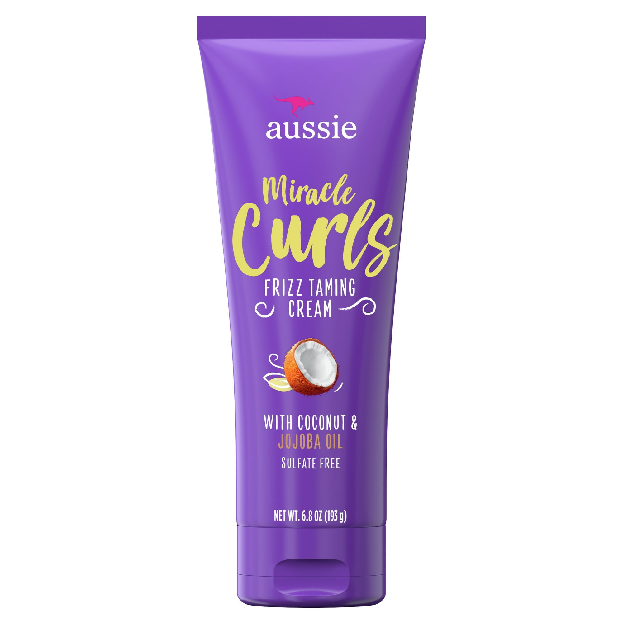 Aussie Miracle Curls Frizz Taming Curl Cream, for Curly Hair 6.8 fl oz image 0
