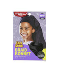 Red by Kiss Kids Satin Braid Bonnet, Black image 0