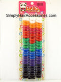Bello Small Assorted Color Terry Ponytailers - 72 Pcs. image 0