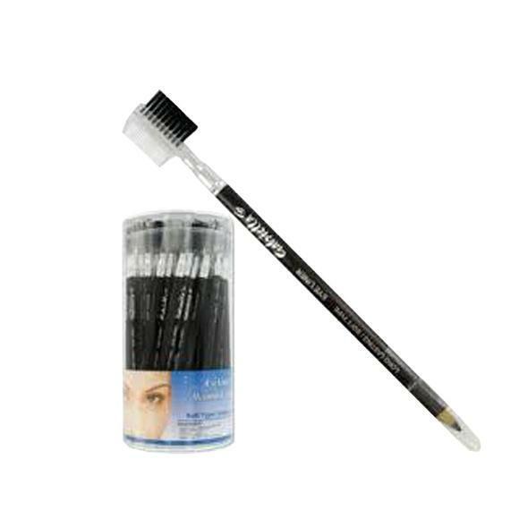 Gabriella 7" Eyeliner w/Eyelash & Eyebrow Comb and Brush - 3-in-1 - *BLACK* image 0