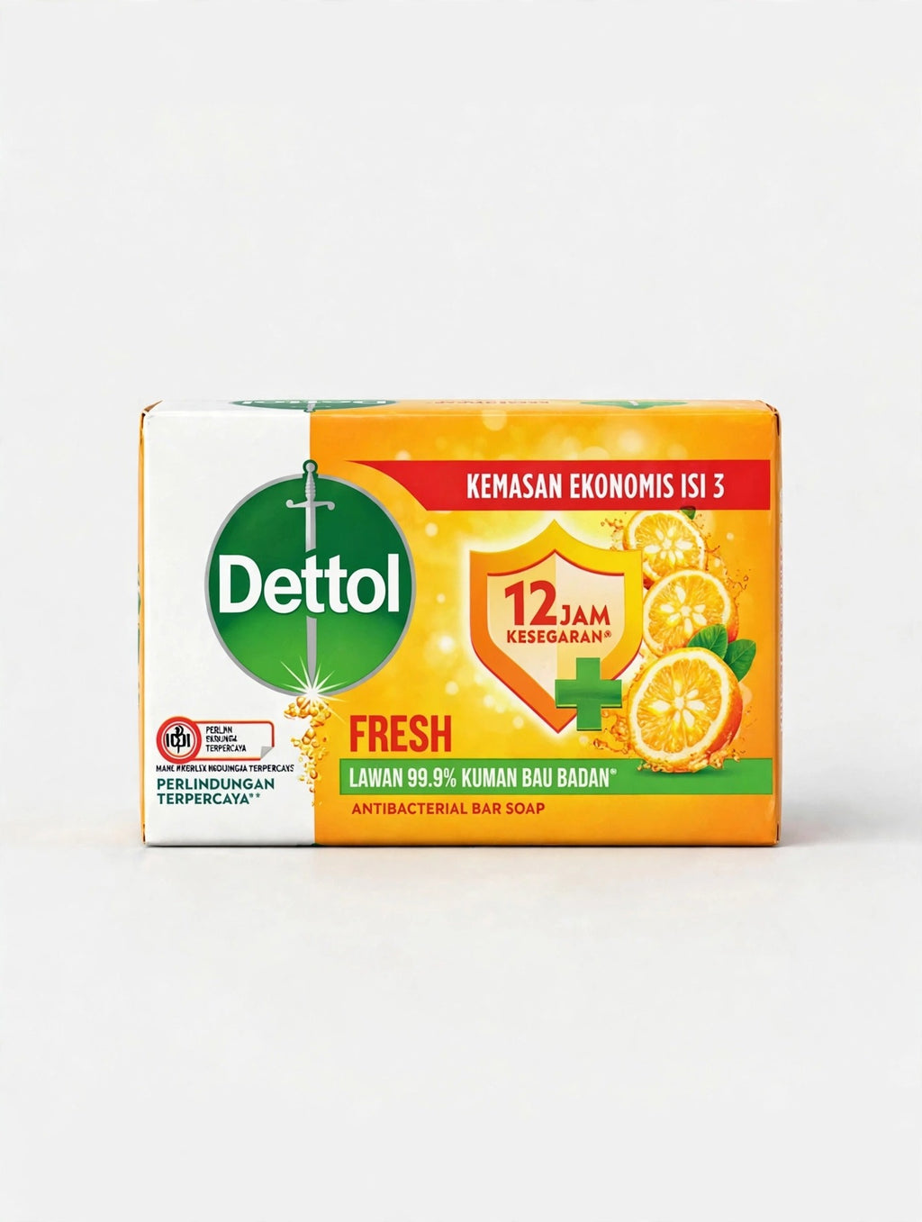 Dettol Fresh Antibacterial Bar Soap – 3 Pack