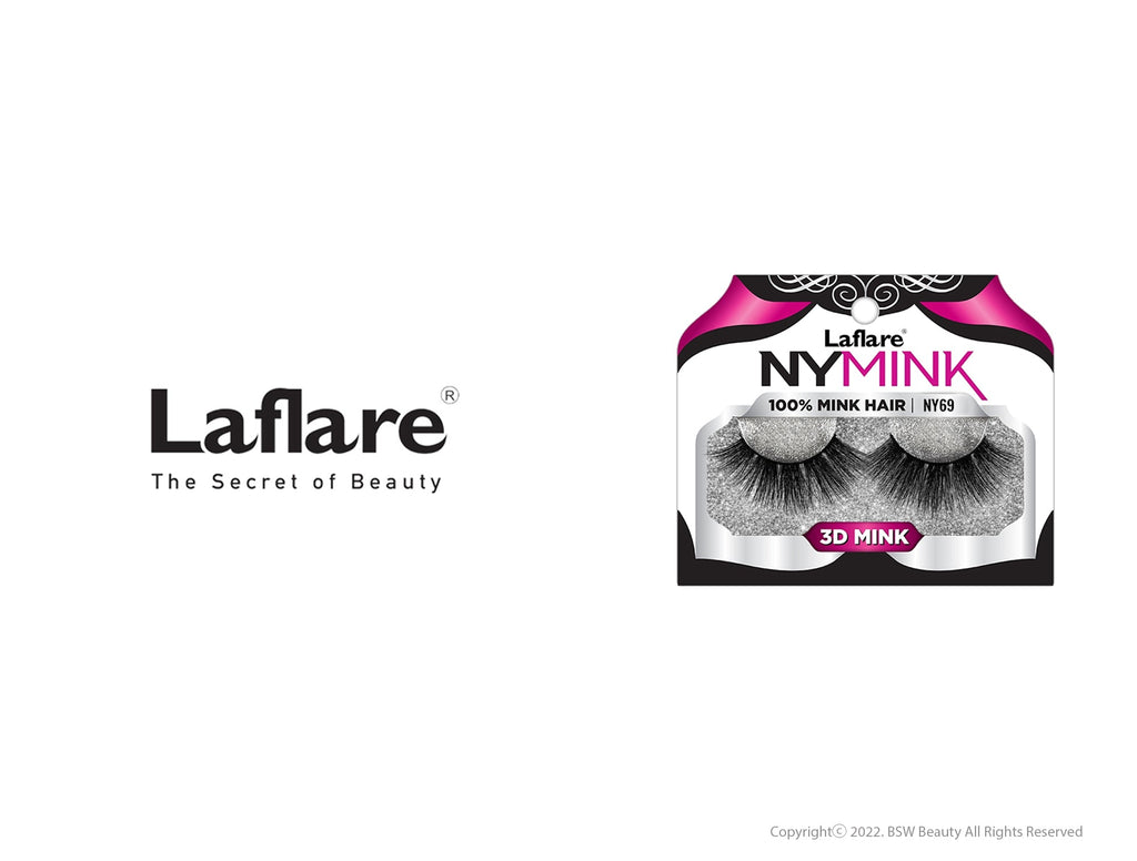 LAFLARE 3D NY MINK LASHES - NY69 image 0