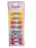 Dream World Dream Heart Ponytail Holders 8-Pack