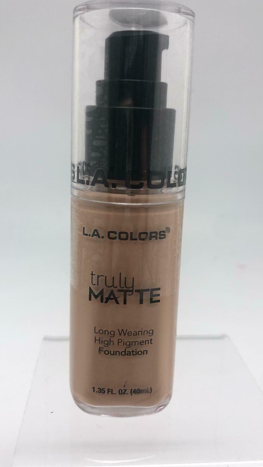 L.A. COLORS Truly Matte Foundation - Medium Beige image 1