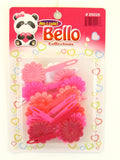 Bello Self Hinge Baby Flower Hair Barrettes - Pink, White, Red - 28 Pcs. image 0
