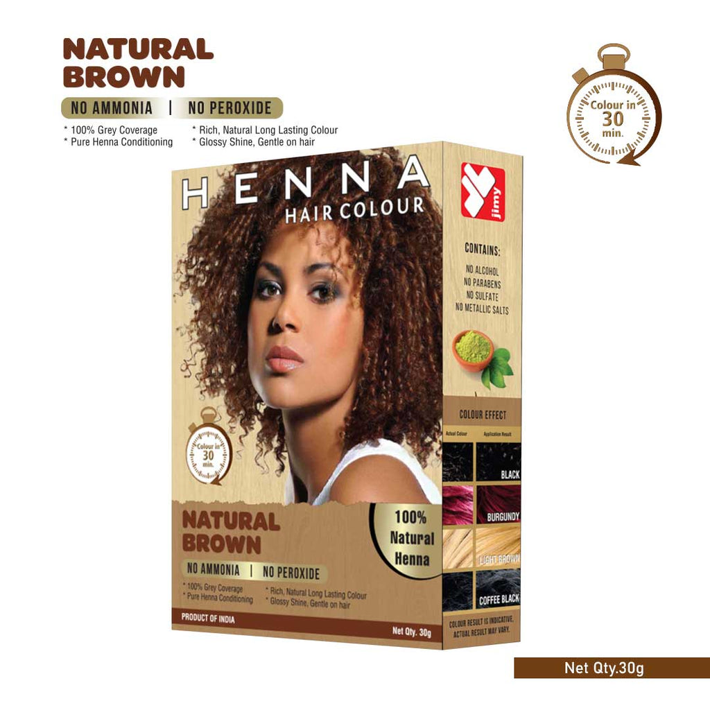 Jimy - Henna Hair Colour Kit (Natural Brown) image 0