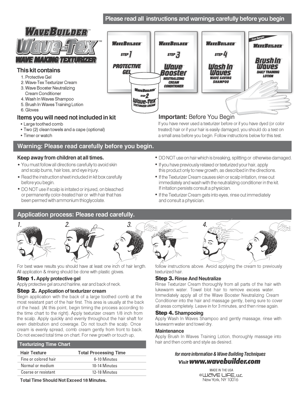 Wave-Tex - Wave Making Texturizer Kit image 1
