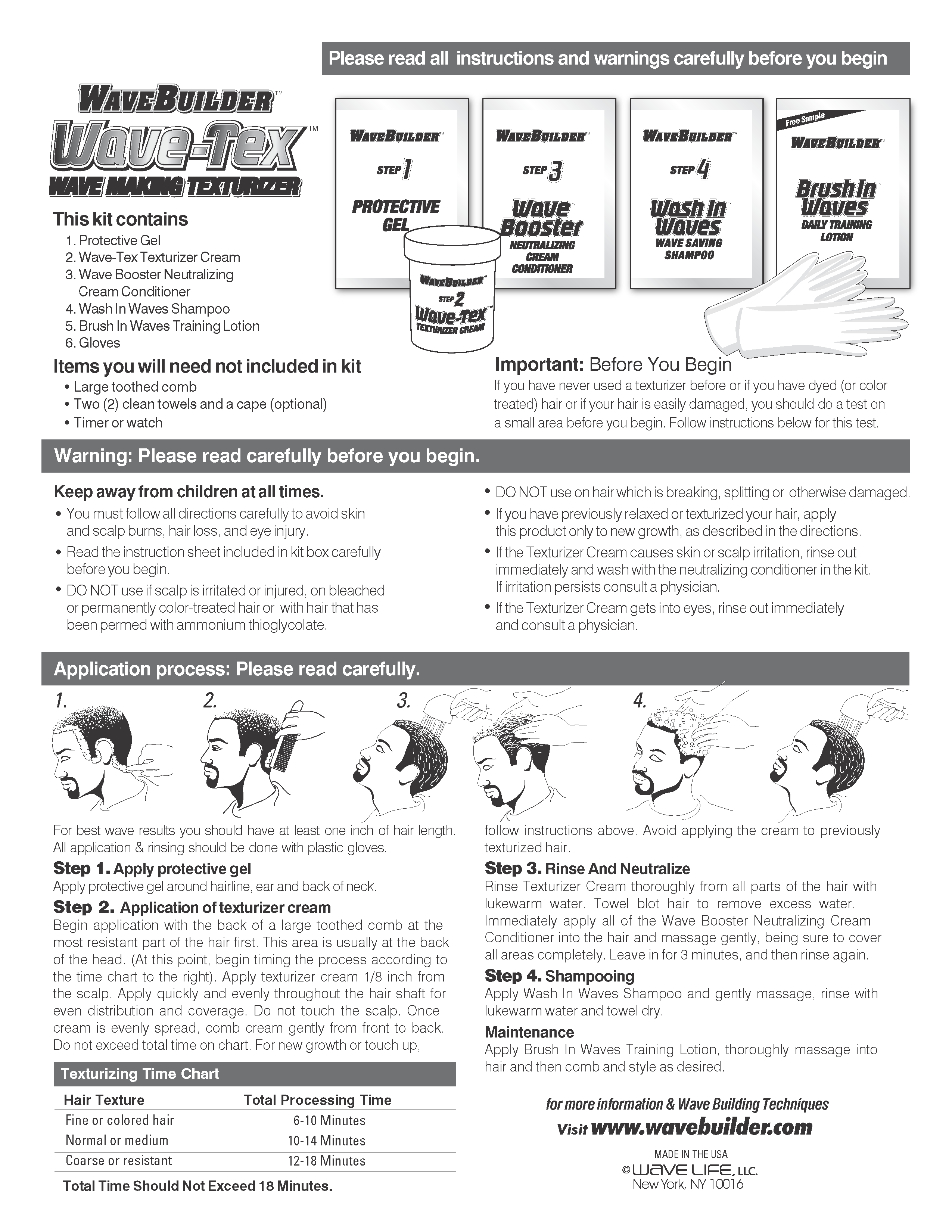 Wave-Tex - Wave Making Texturizer Kit image 1