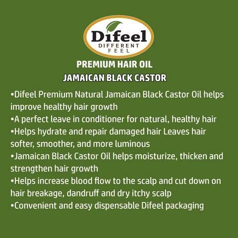 DIFEEL PREMIUM NATURAL HAIR OIL - JAMAICAN BLACK CASTOR OIL 2.5 OZ. image 1