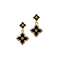 Black Clover Drop Earrings gold image 0