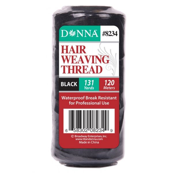 Donna Hair Weaving Thread Black image 0